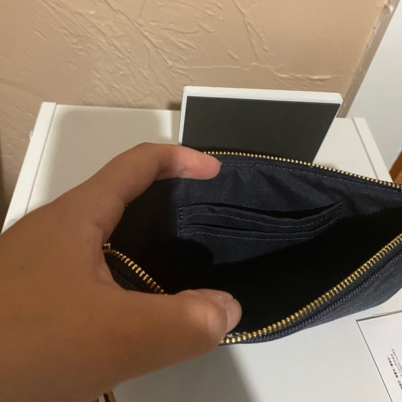 Coach Large Signature Denim Wristlet NWT - Picture 3 of 3